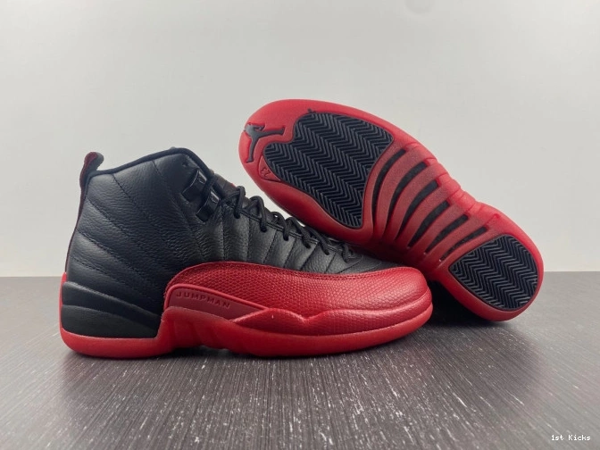 1st Kicks Shoes Game Flu Retro Jordan 12 130690-002 (2016) 0629